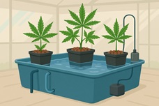 Система периодического затопления в выращивании каннабиса
